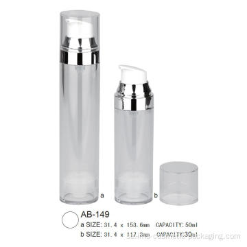 Luftlös tom kosmetisk flaskbehållare